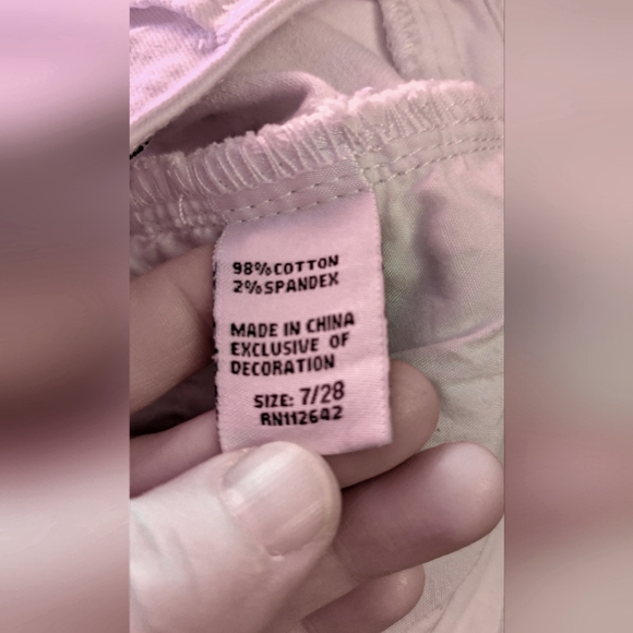 Blue Savvy Women's High Rise White Distressed Shorts - Picture 4 of 4